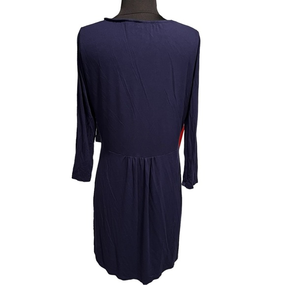 Boden Women’s Navy Blue Sabina Jersey Knit 3/4 Sleeve Fit & Flare Dress size 8 - Picture 5 of 9